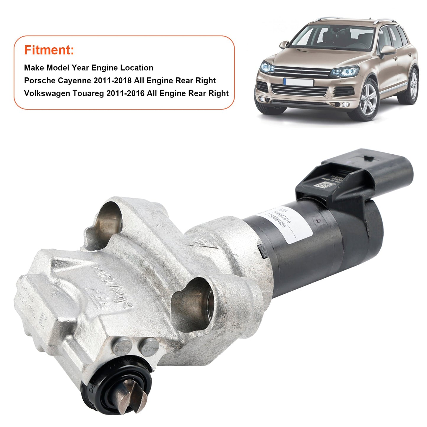 Attuatore del freno di stazionamento posteriore destro adatto per Volkswagen Touareg 11-16 Porsche Cayenne 7P0609724B