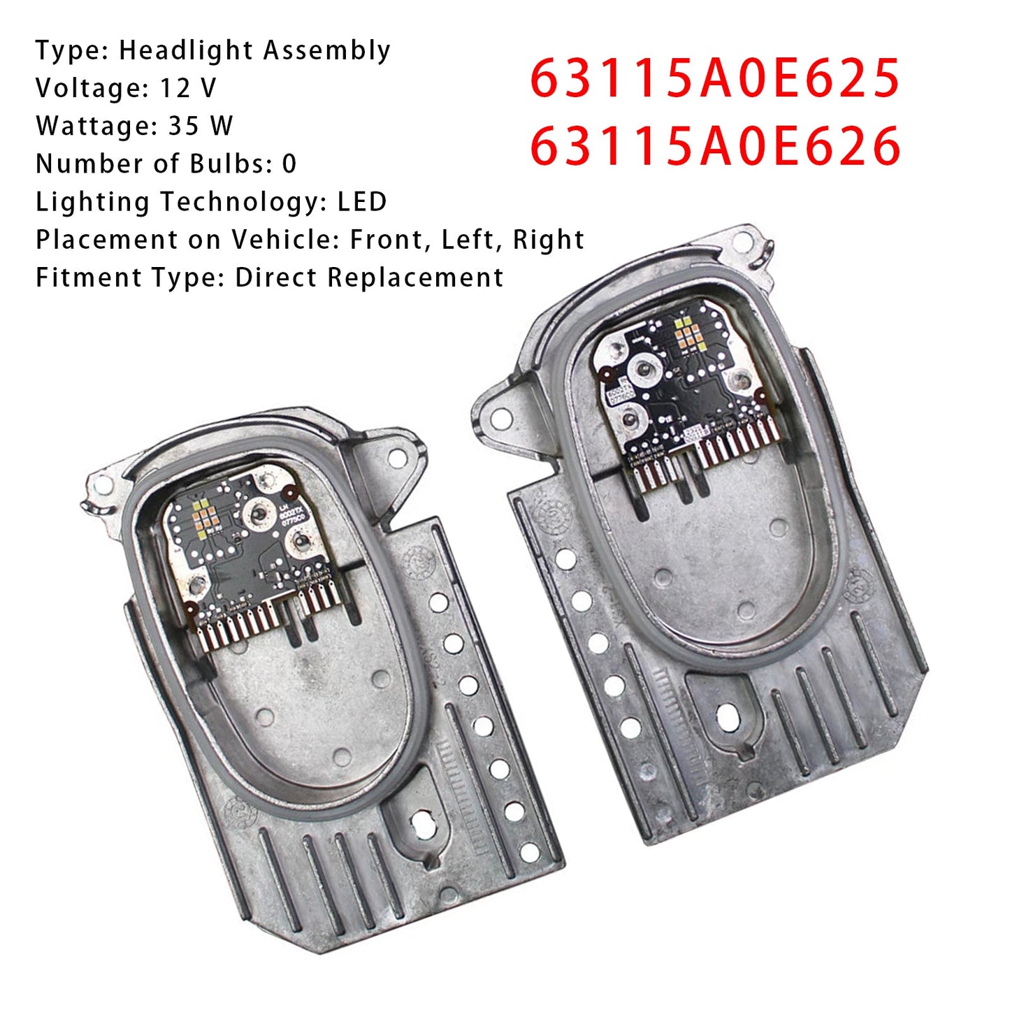 Controllo luci diurne a LED per fari BMW X3 G01 G02 2020-2022 63115A0E625 63115A0E626