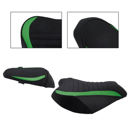 Sella completa imbottita per pilota e passeggero per Kawasaki Ninja Z900 2017-2024, colore nero.