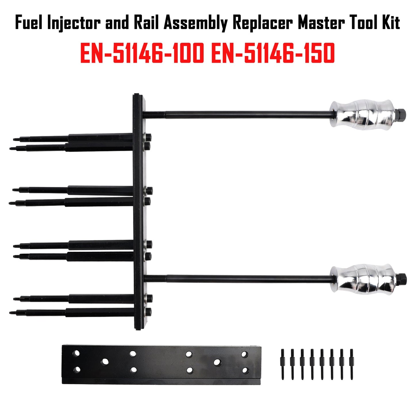 Kit di utensili principali per la sostituzione di iniettori e gruppi rail del carburante EN-51146-100 EN-51146-150