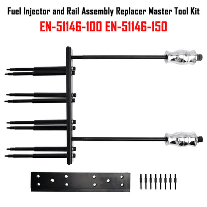 Kit di utensili principali per la sostituzione di iniettori e gruppi rail del carburante EN-51146-100 EN-51146-150