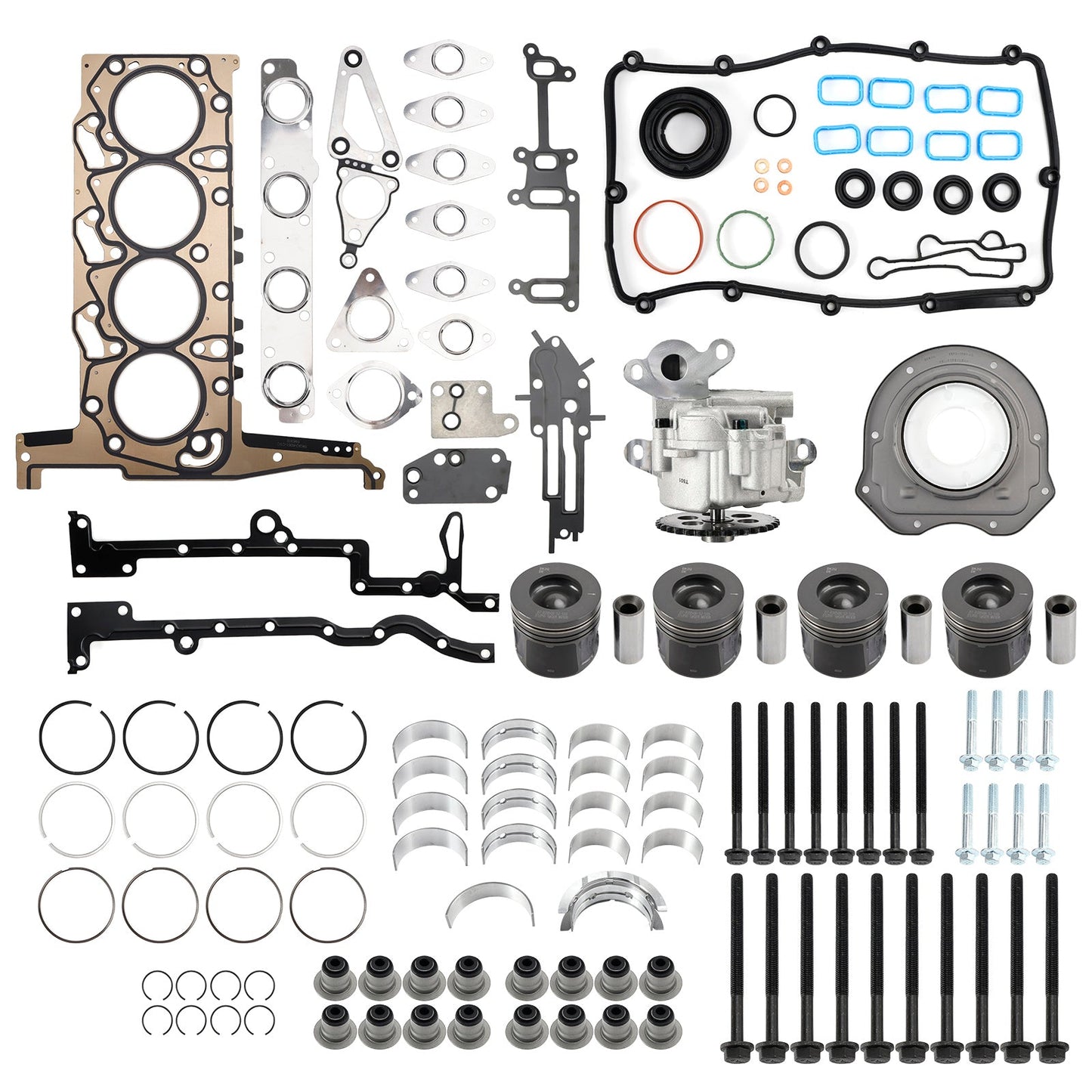 Kit di revisione motore per Ford Transit e Ranger 2.2 TDCi RWD Duratorq BK3Q-6051-C1C 9677428680