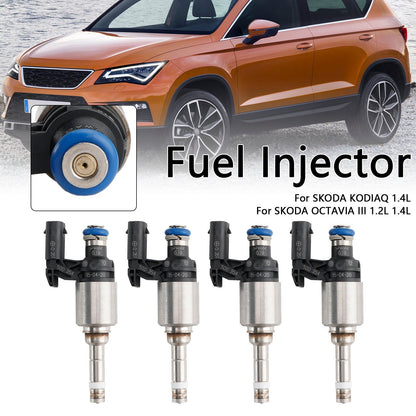 4 pezzi iniettore carburante 04E906036Q adatto per Audi A3 adatto per Seat Leon adatto per Skoda adatto per VW Passat