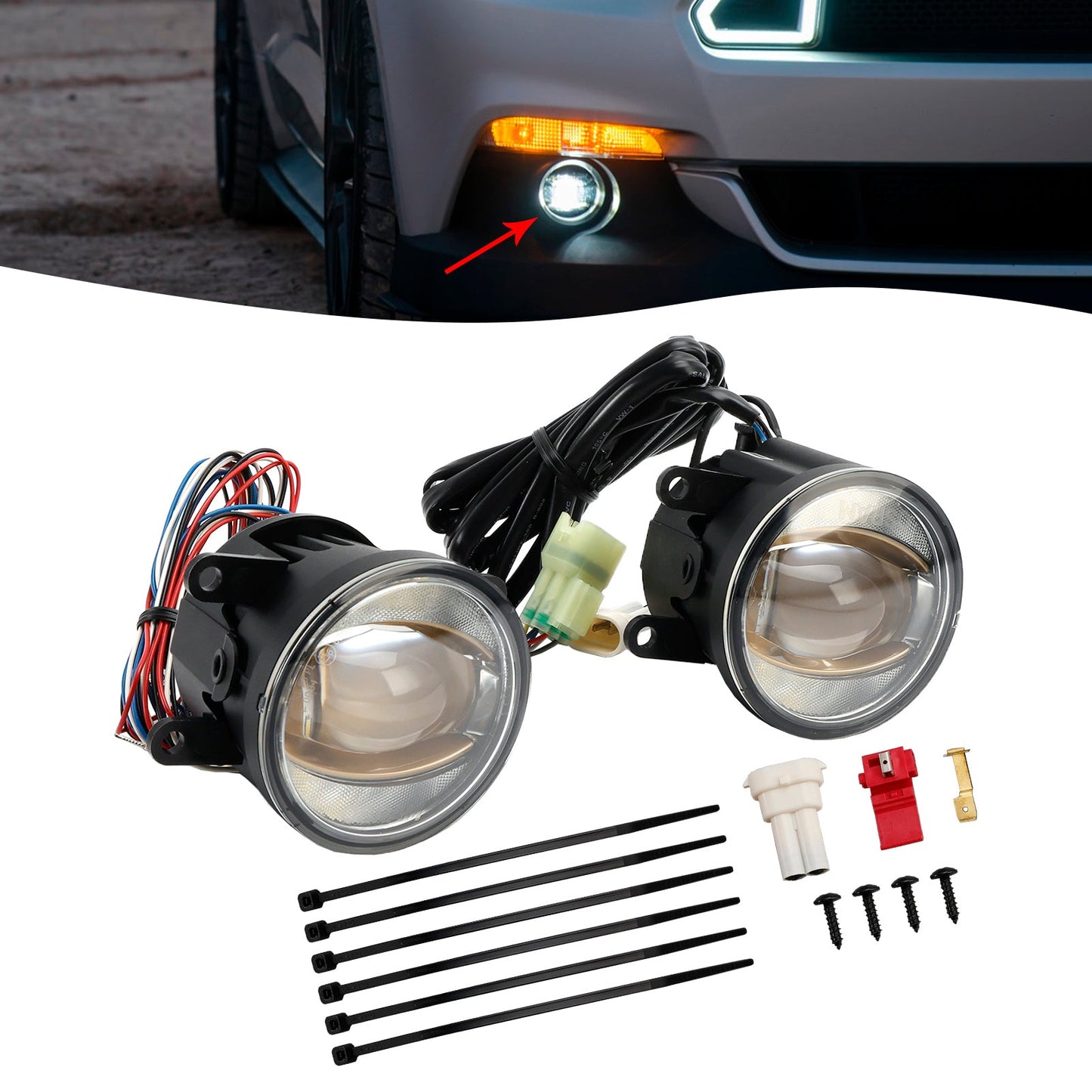 Luce auto Ledtiving FOG DRL Gold Edition 90MM 6000K per OSRAM