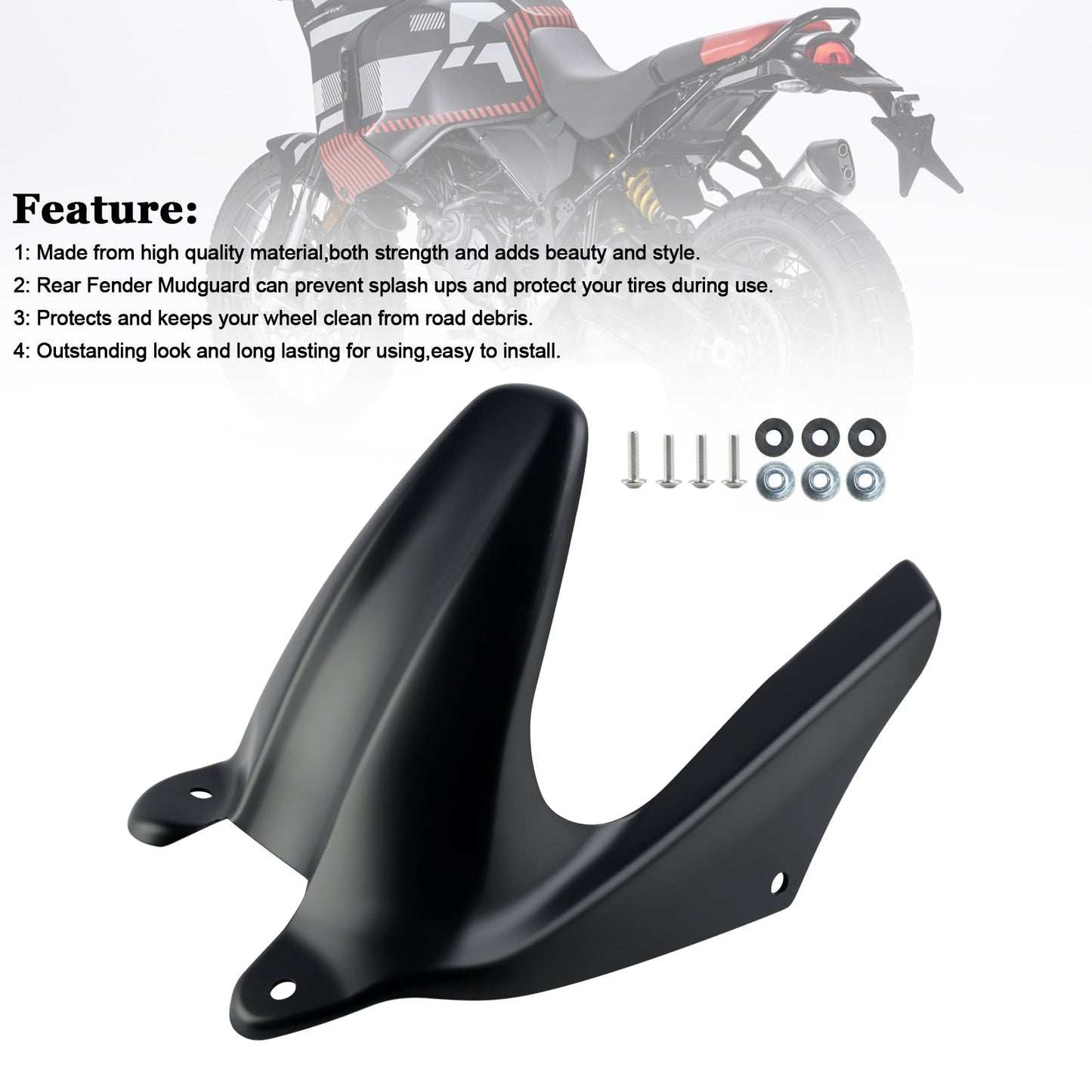 Carenatura parafango parafango posteriore Ducati Desert X 2022-2024