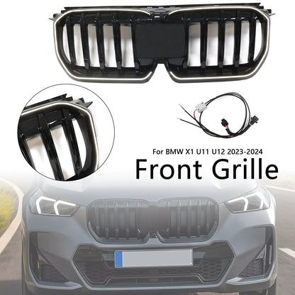 2023-2024 per BMW X1 U11 U12 Grilla a paraurti anteriore nero lucido