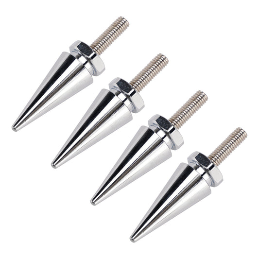 4 bulloni per parabrezza Spike in argento per Touring Road Glide 2015-2025