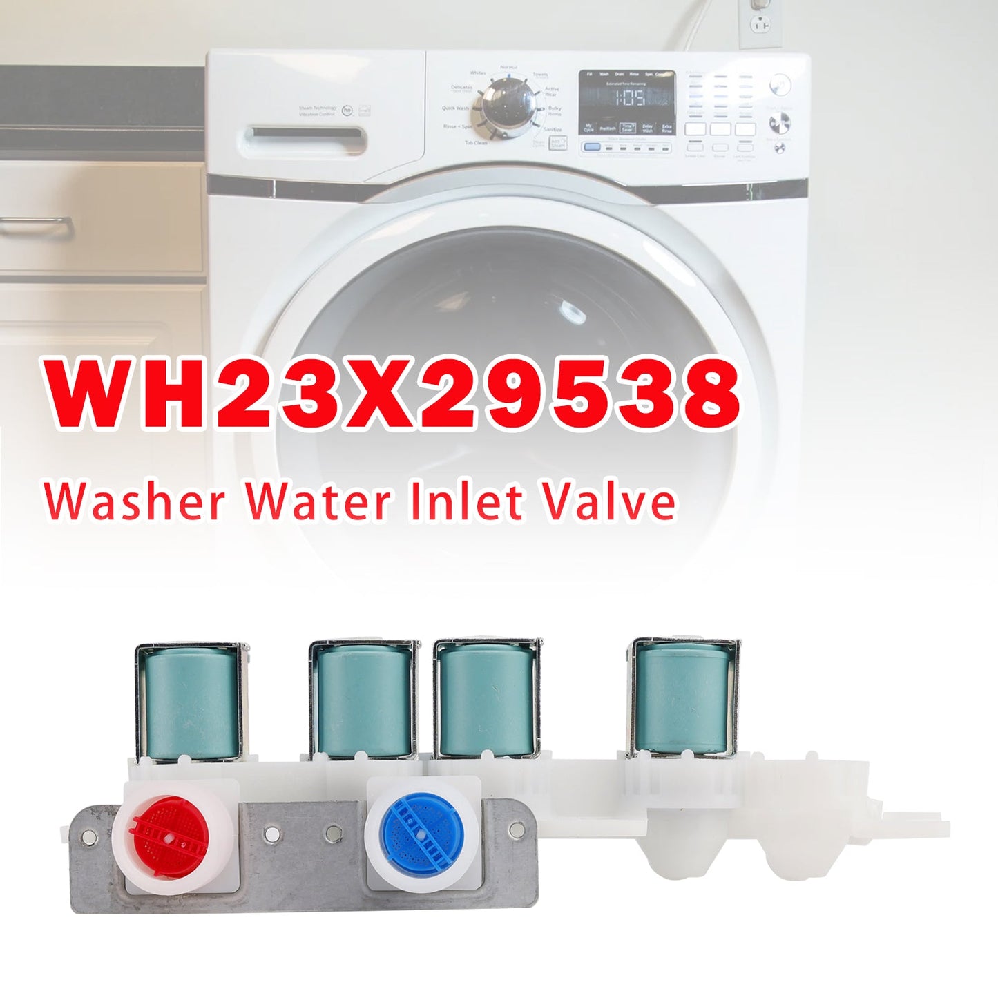 Valvola di ingresso acqua per lavatrice GE WH23X29538