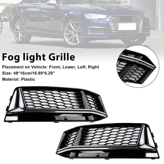 Griglia di copertura fendinebbia AUDI A4 B9 S-Line S4 2016-2018 (2 pezzi)