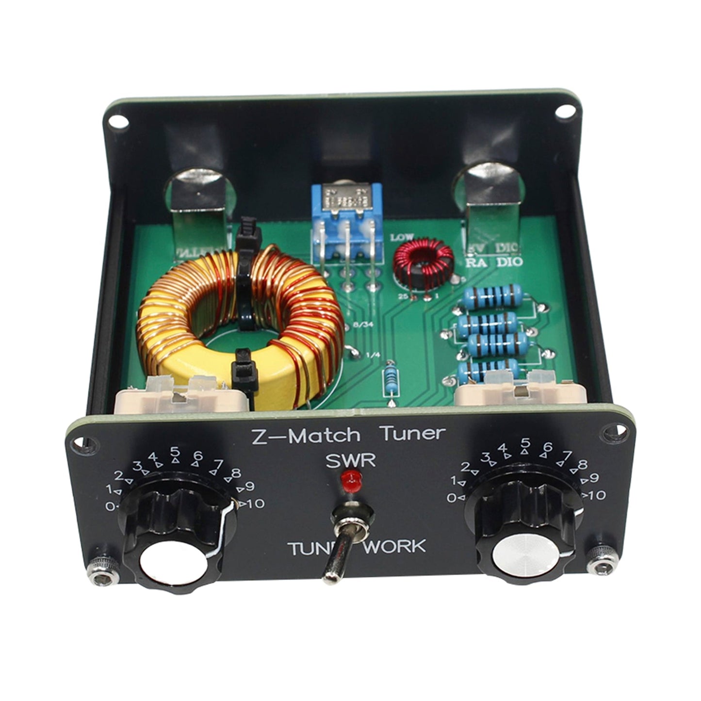 Sintonizzatore manuale per antenna QRP Z-match 5W 3-28 MHz Z-Match Sintonizzatore manuale per antenna QRP Ham