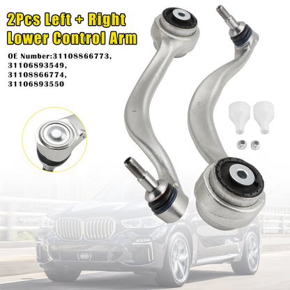 Braccio di controllo inferiore sinistro + destro 2 pezzi BMW X5 G05 X6 G06 X7 G07 2019-2024