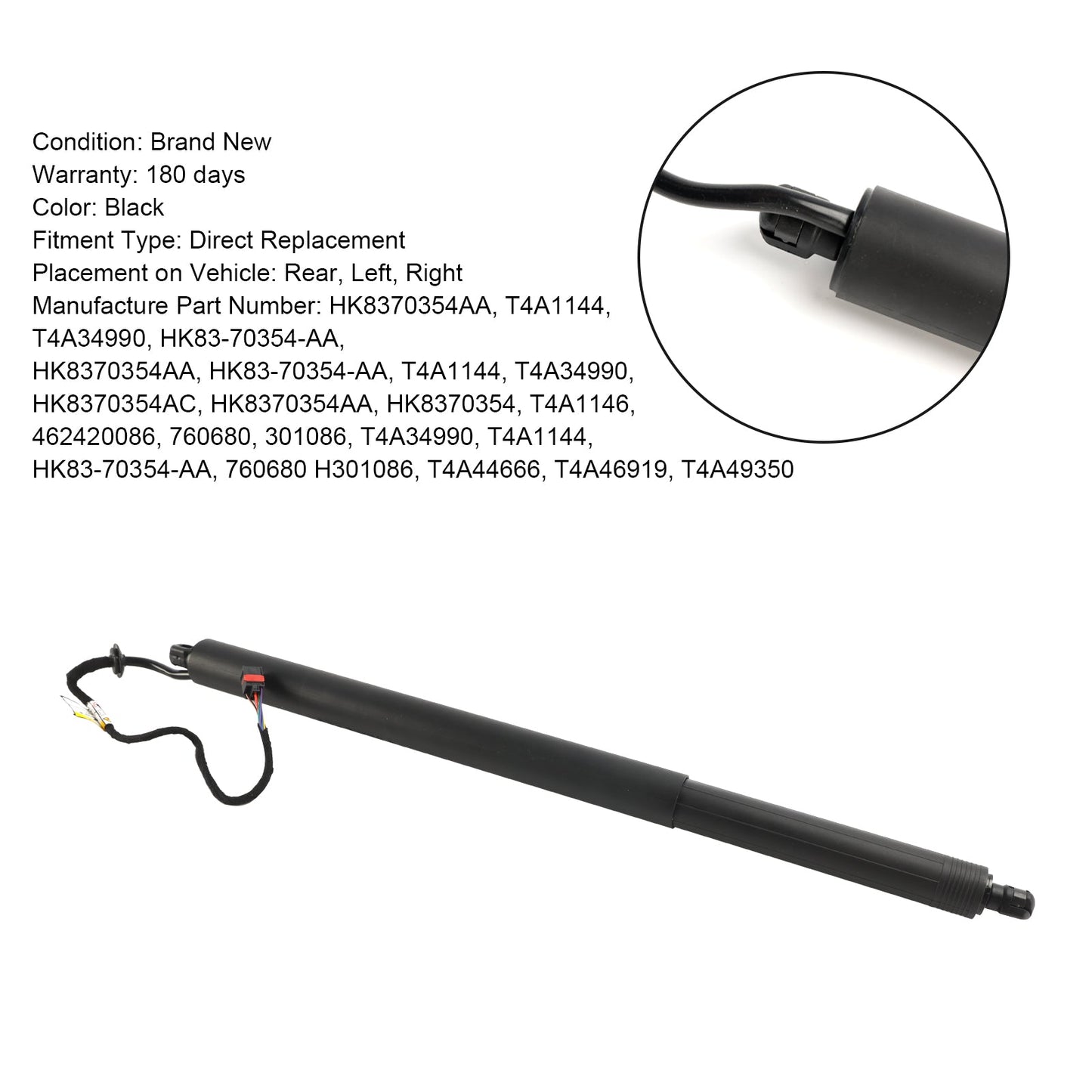 Montanti elettrici posteriori per portellone posteriore Jaguar F-Pace X761 2016-2018 HK8370354AA