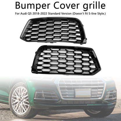 Inserto per cornice griglia griglia copertura paraurti anteriore 2 pezzi per Audi Q5 2018-2022 Mesh