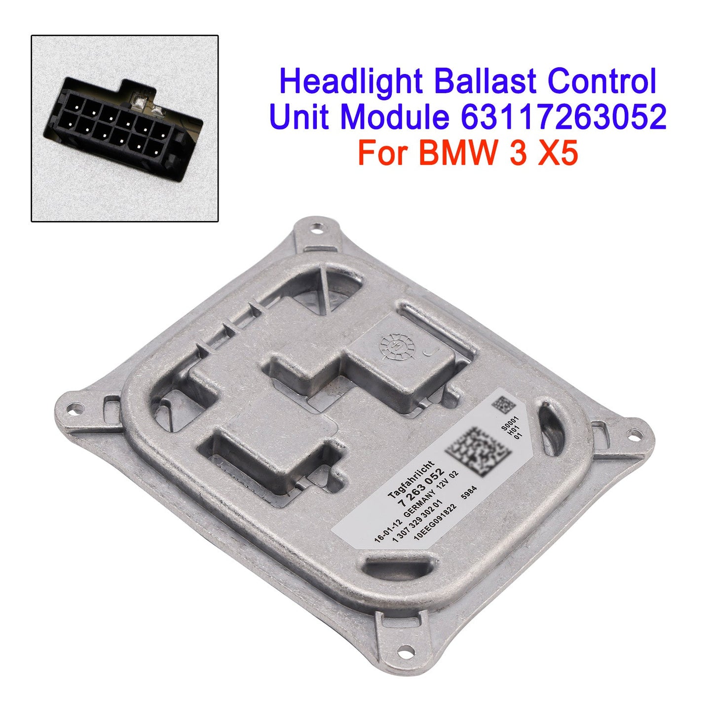 Modulo di controllo ballast fari 63117263052 per BMW Serie 3 X5