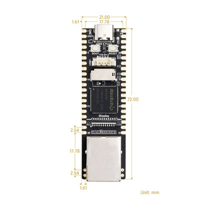 Scheda di sviluppo Linux Luckfox Lyra Plus con chip RK3506G2, porta di rete RJ45 da 128 MB