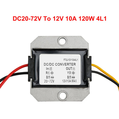 Convertitore DC-DC impermeabile da 20-72 V a 12 V, modulo di alimentazione 10 A