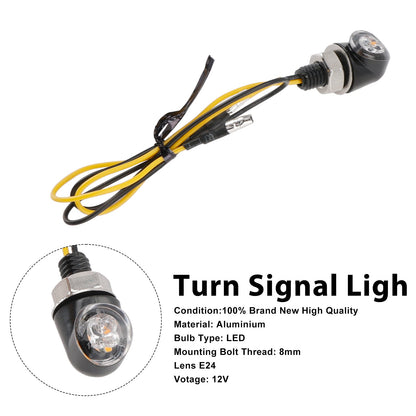 Indicatore di direzione a LED da 12 V, 8 mm, universale per moto Honda