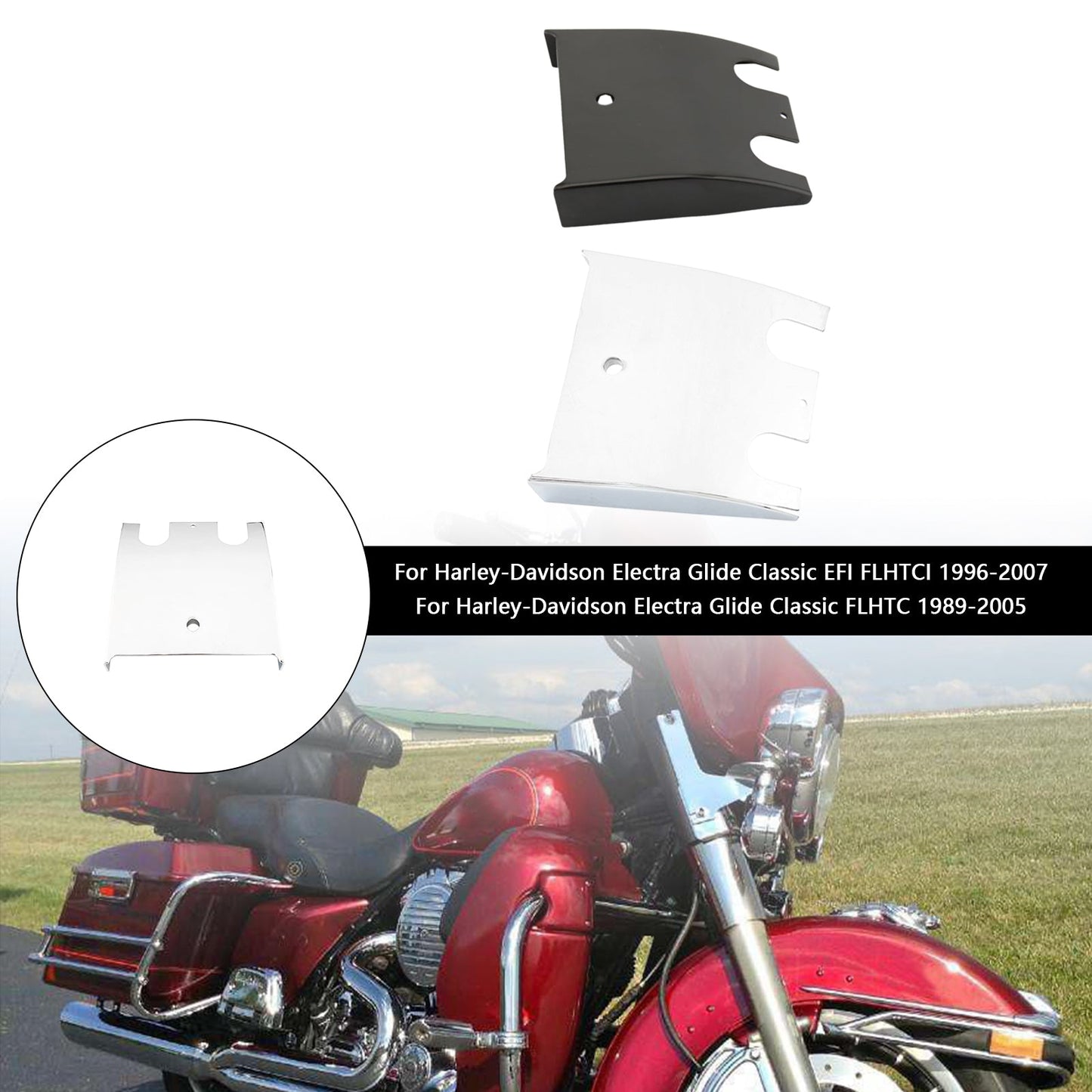 Pannello di estensione del cruscotto inferiore per Electra Glide Road Glide FLHT FLTC 89-07