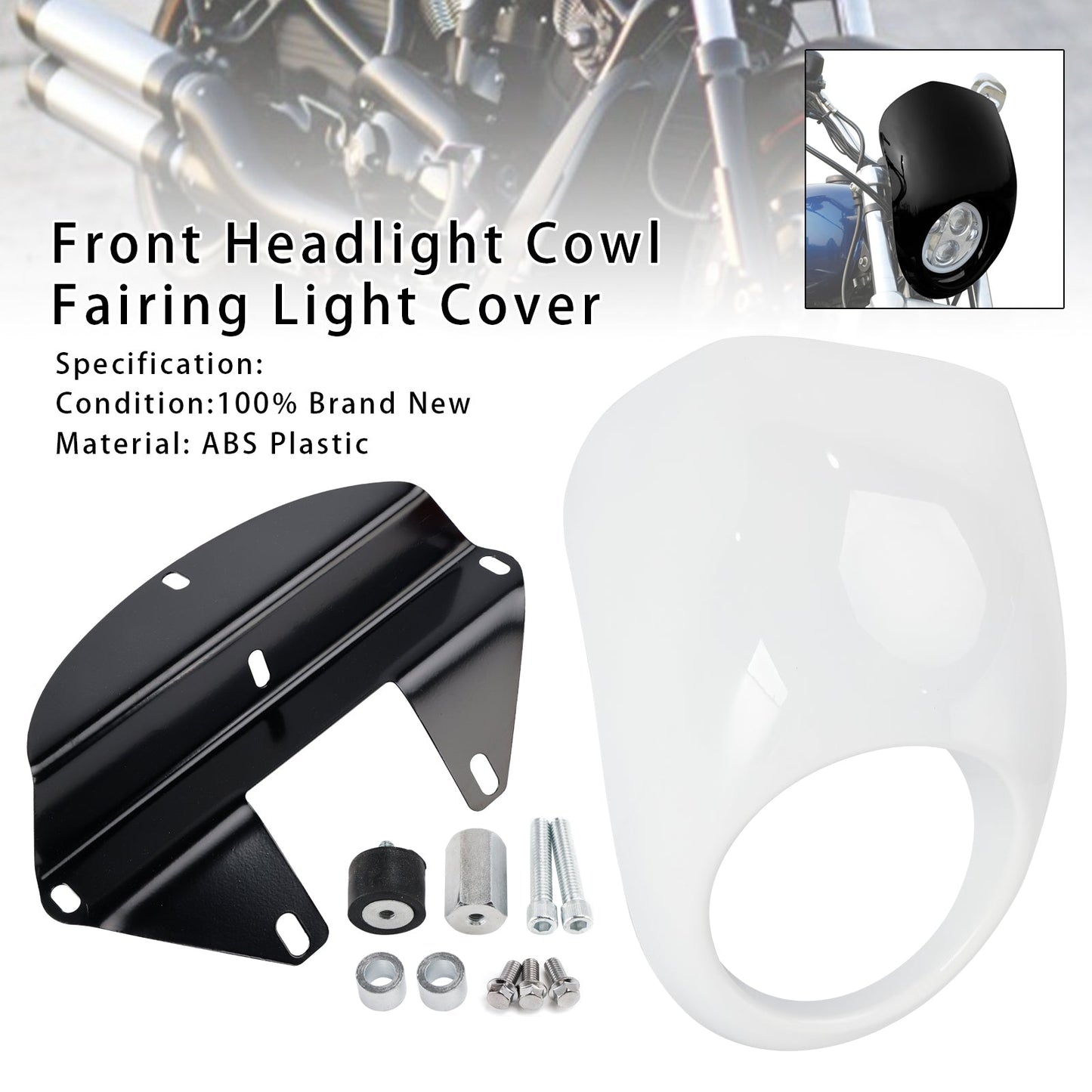 Copertura faro anteriore Sportster Dyna XL 883 1200 FX dal 1973 in poi