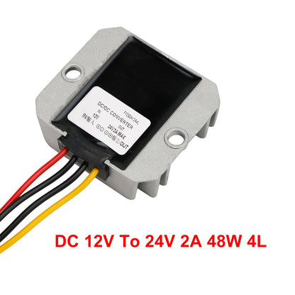 Convertitore regolatore di alimentazione step-up impermeabile DC 12V a 24V 2A 48W