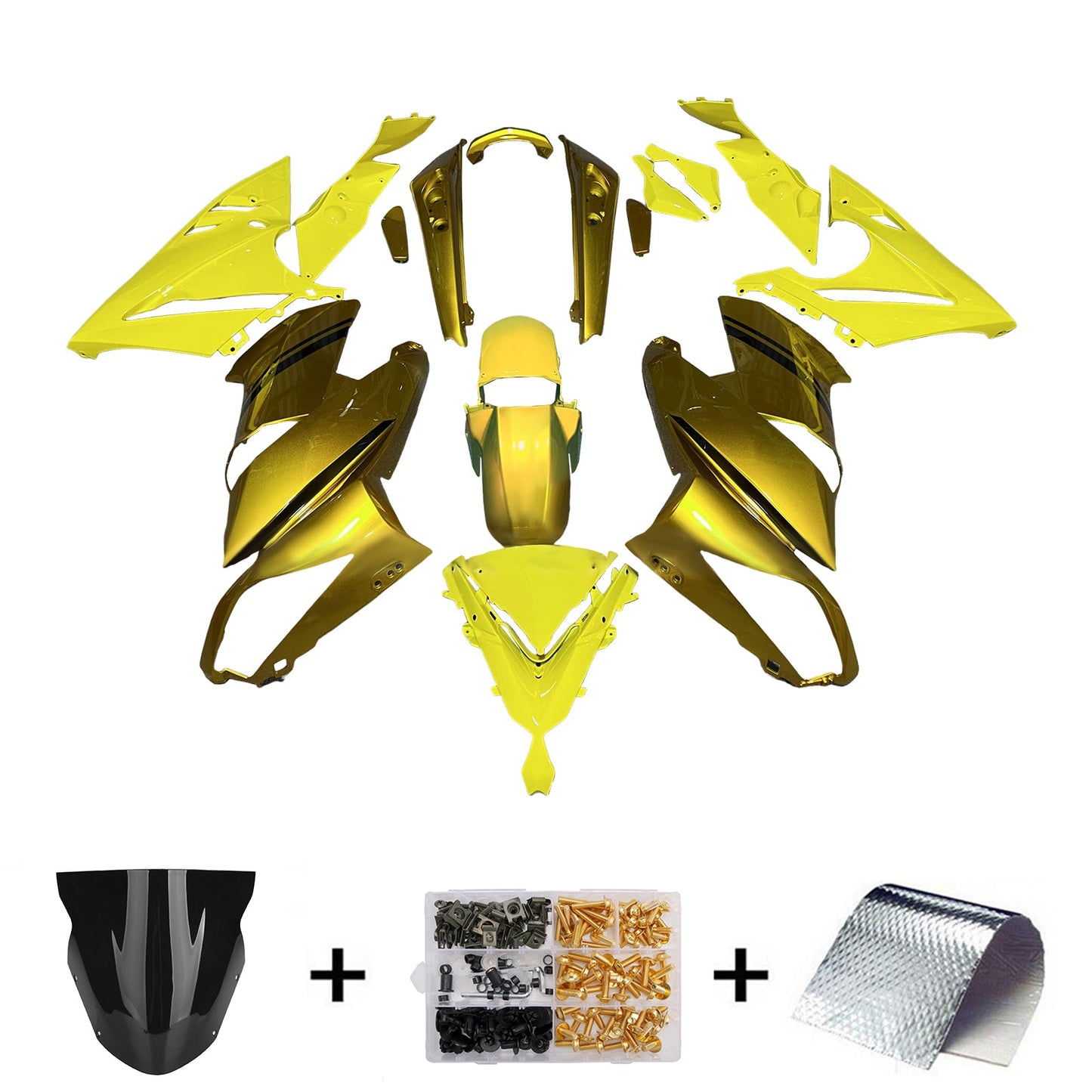 Kit carenatura iniezione in plastica per Kawasaki Ninja650 ER-6F EX650 2009-2011