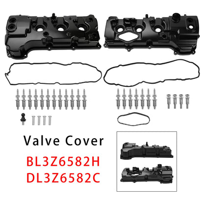 DL3Z6582C Coppia di coperchi valvola sinistro+destro per Ford Transit-350/350 HD 3.5L V6 2015-2023 BL3Z6582H