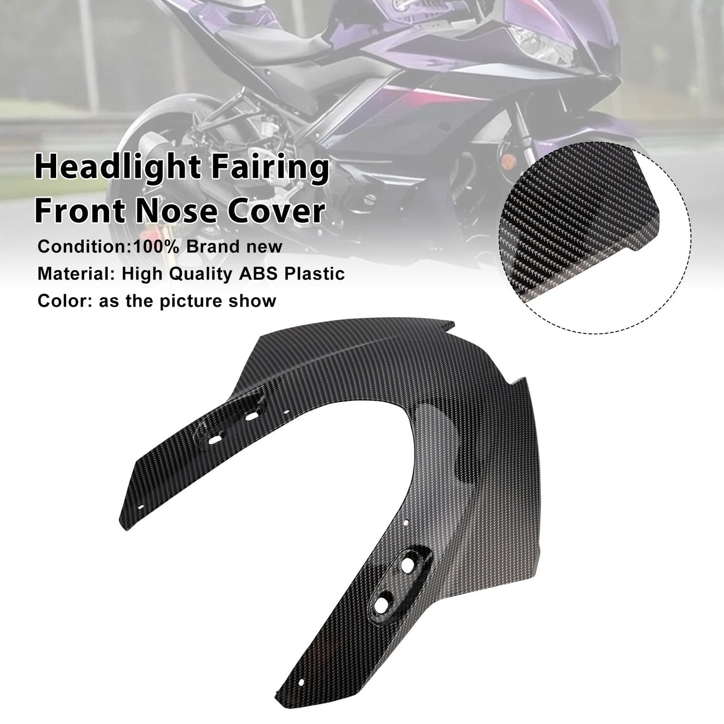 Copertura anteriore del cupolino del faro Yamaha YZF-R3 R25 2025-2026