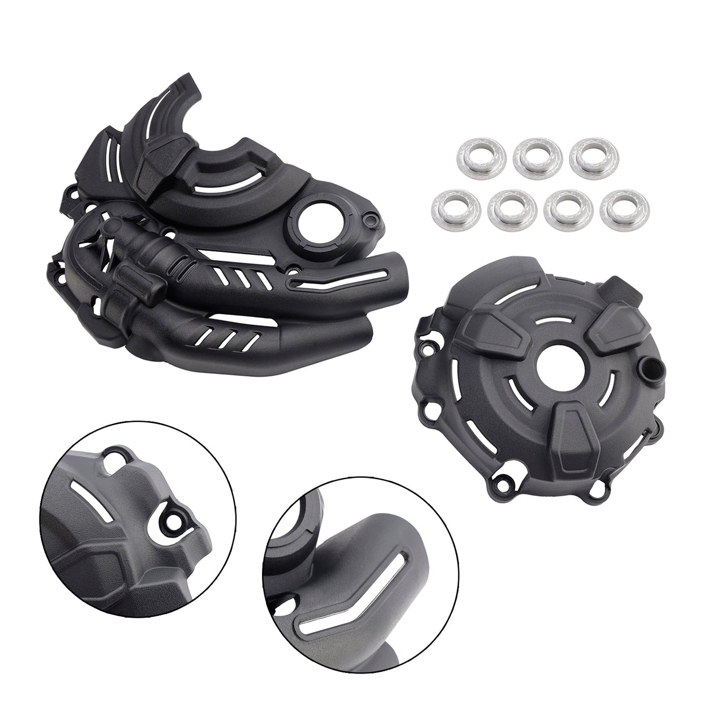 Protezioni motore YAMAHA Tracer 7 2019-2024, carter motore protettivo nero