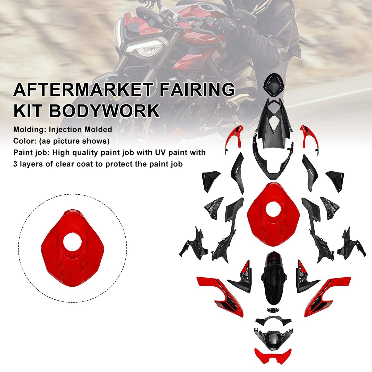 Kit di carene stampate a iniezione per Street Triple 765 R/RS 2023-2025