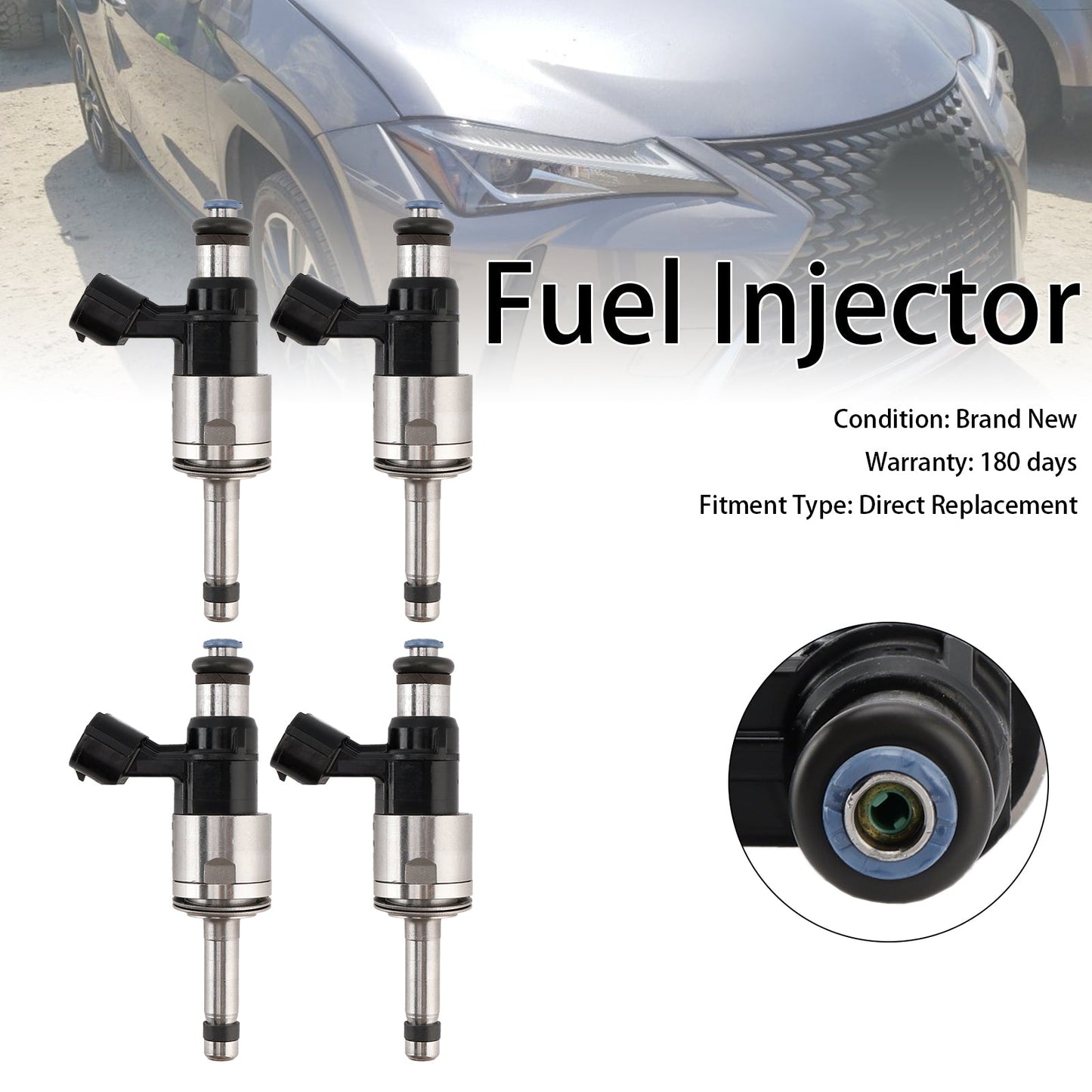 Iniettore di carburante 4 pezzi 23250-24010 per Lexus UX200 UX250h, Corolla 2019-2022