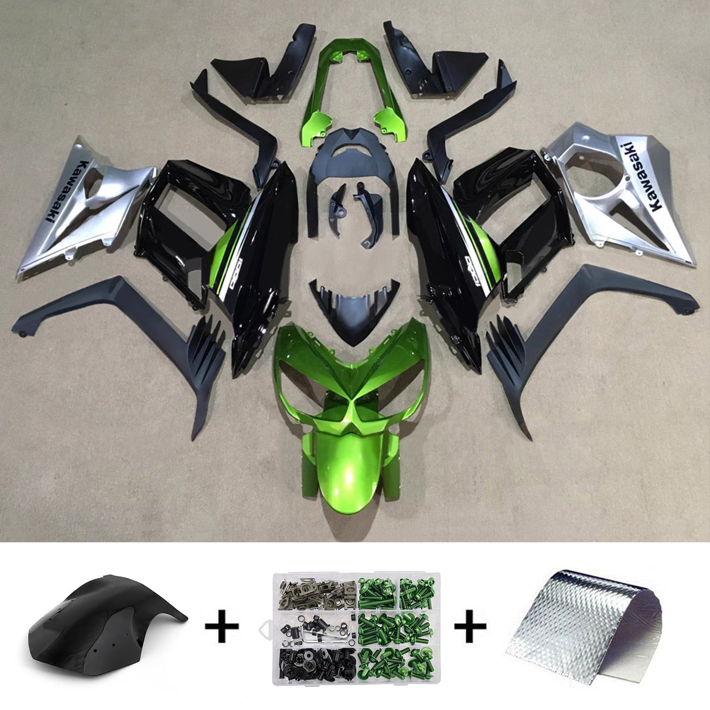 Kit carenatura iniezione in plastica ABS adatto per Kawasaki Z1000SX 2010-2015
