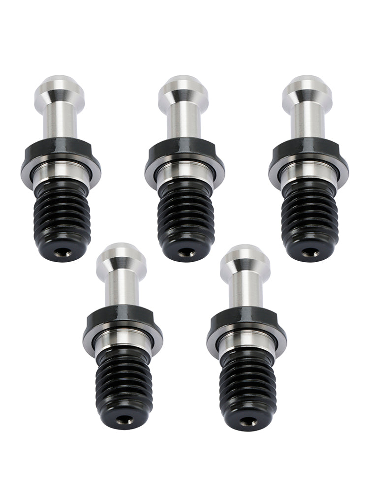 Manopola di ritenzione del perno di trazione a 45° CAT40 da 5 pezzi adatta per qualsiasi CNC Haas CAT40 argento