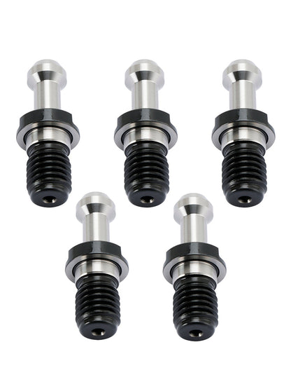 Manopola di ritenzione del perno di trazione a 45° CAT40 da 5 pezzi adatta per qualsiasi CNC Haas CAT40 argento