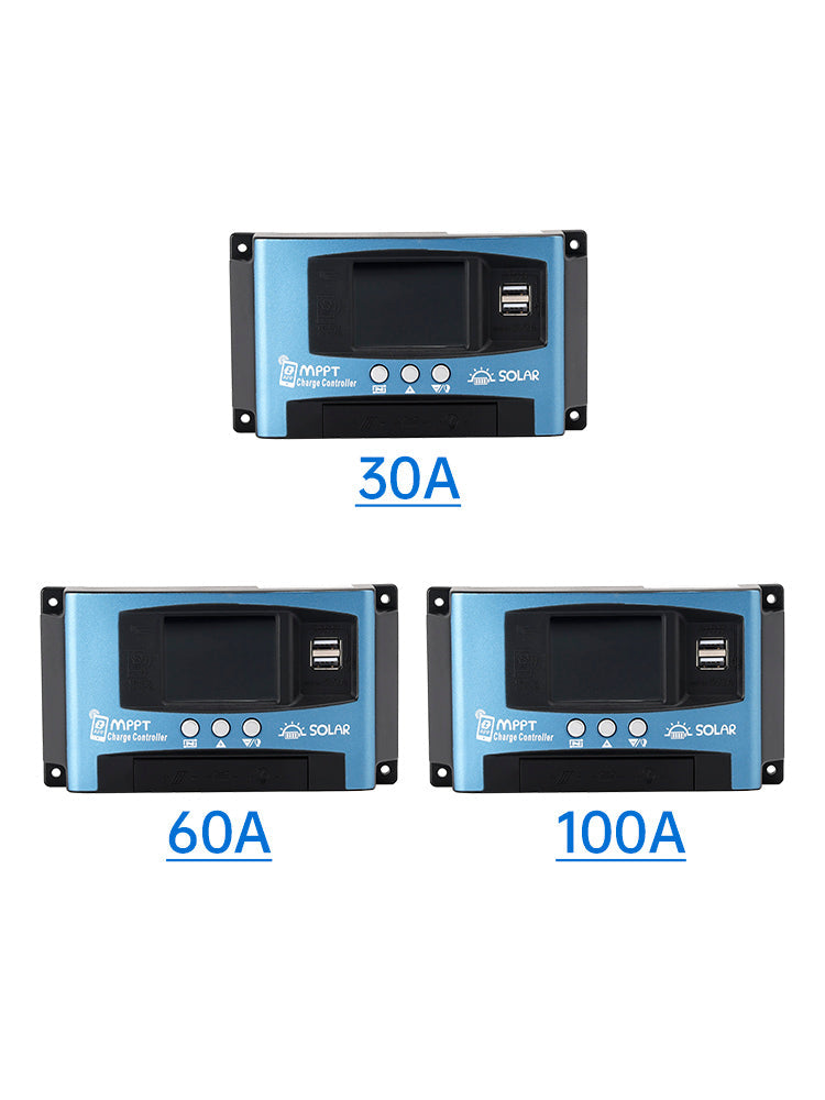 Regolatore solare MPPT 30A/60A/100A con monitoraggio della temperatura Bluetooth e ricarica