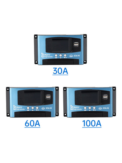 Regolatore solare MPPT 30A/60A/100A con monitoraggio della temperatura Bluetooth e ricarica