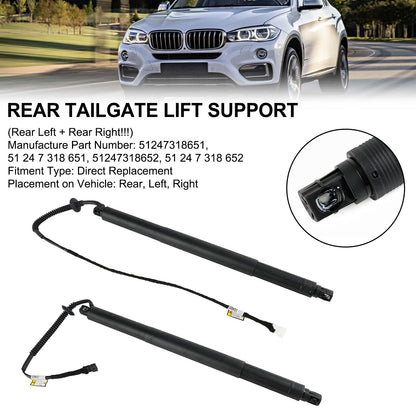 Supporto di sollevamento elettrico per portellone posteriore 2 pezzi per BMW X6 F16 F86 SUV xDrive 30d 2993ccm 277HP 204KW (Diesel) 2014-2019 51247318651