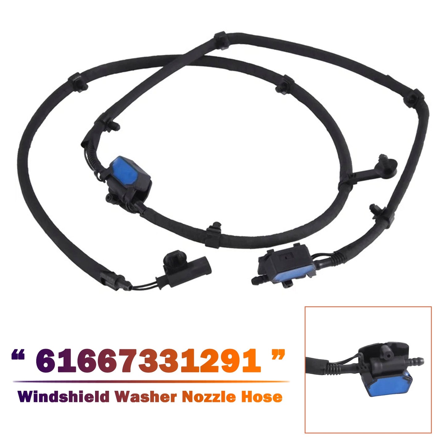 Tubo flessibile per ugello lavavetri per BMW Serie 2 F45 F46 218i 220i 61667331291