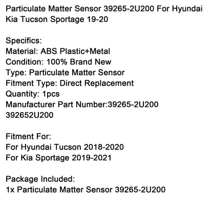 Sensore di particolato Kia Sportage 2019-2021 39265-2U200