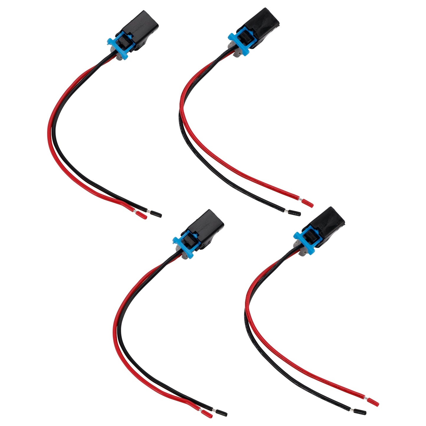 4 pezzi Connettore per iniettore di carburante, clip a treccia, sgancio rapido, adatto per Buick
