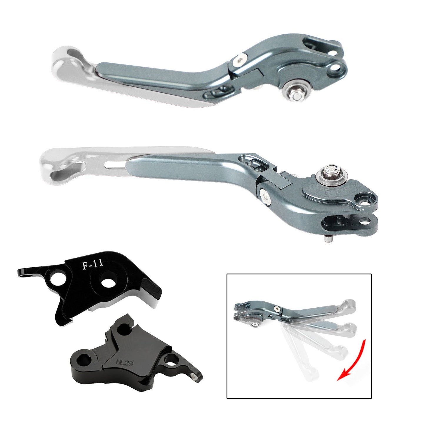 Leva freno frizione regolabile adatta per CFMOTO 700CL-X Sport 2021-2024