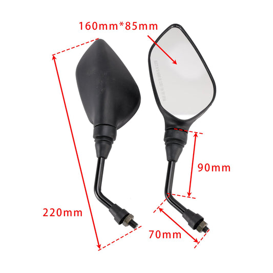 Coppia di specchietti retrovisori sinistro e destro per Bajaj Pulsar 135 Ls / Ns 125