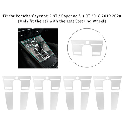 Set di 4 pellicole protettive per schermo per Porsche Cayenne 2.9T 3.0T 2018-2020