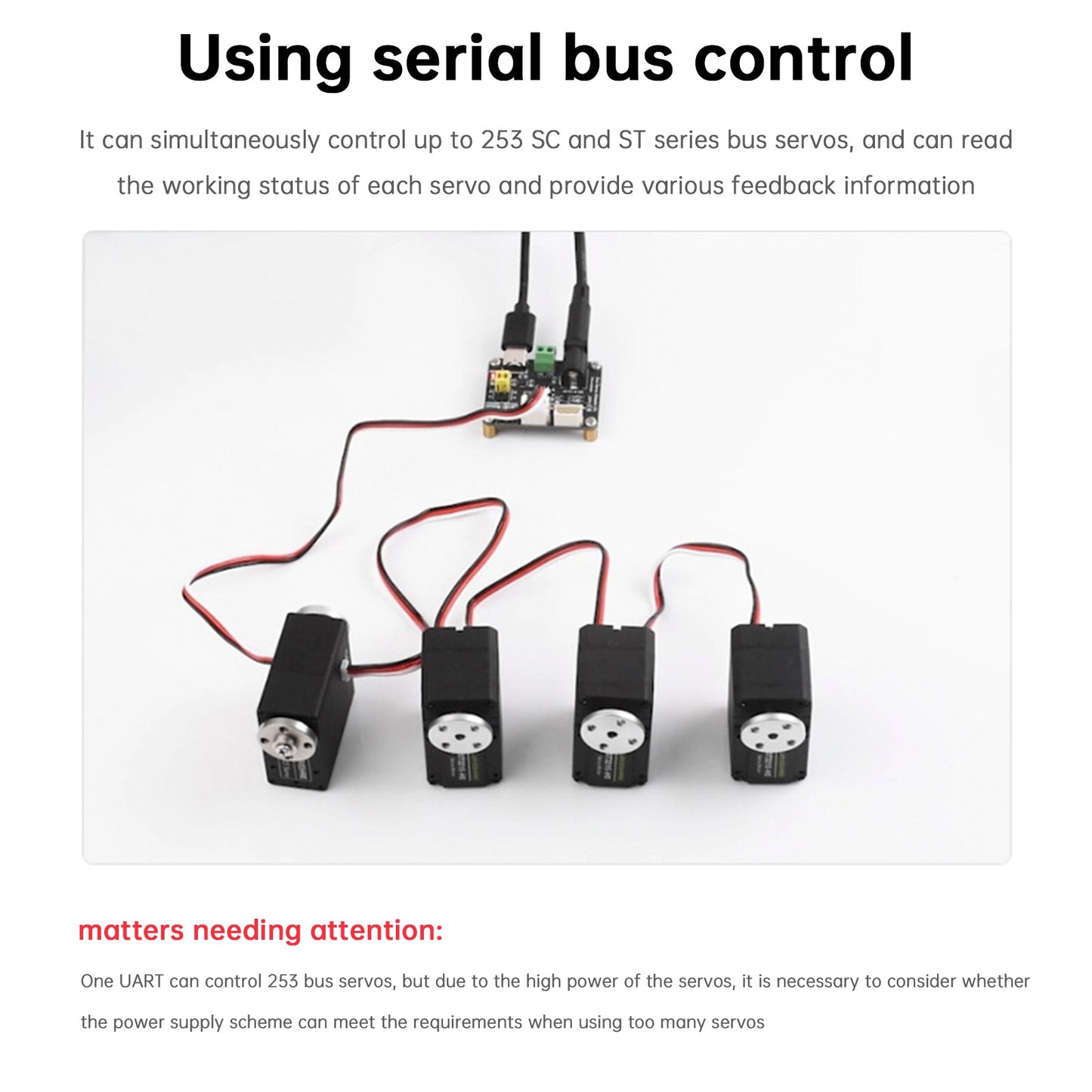 Modulo scheda driver servo bus seriale Raspberry Pi per comunicazione USB/UART ESP32