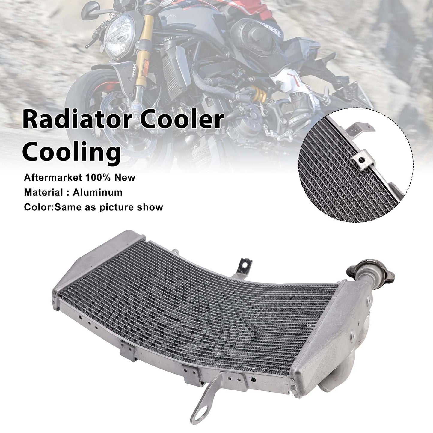 Radiatore di raffreddamento per DUCATI Monster 821 800 cm3 del 2018