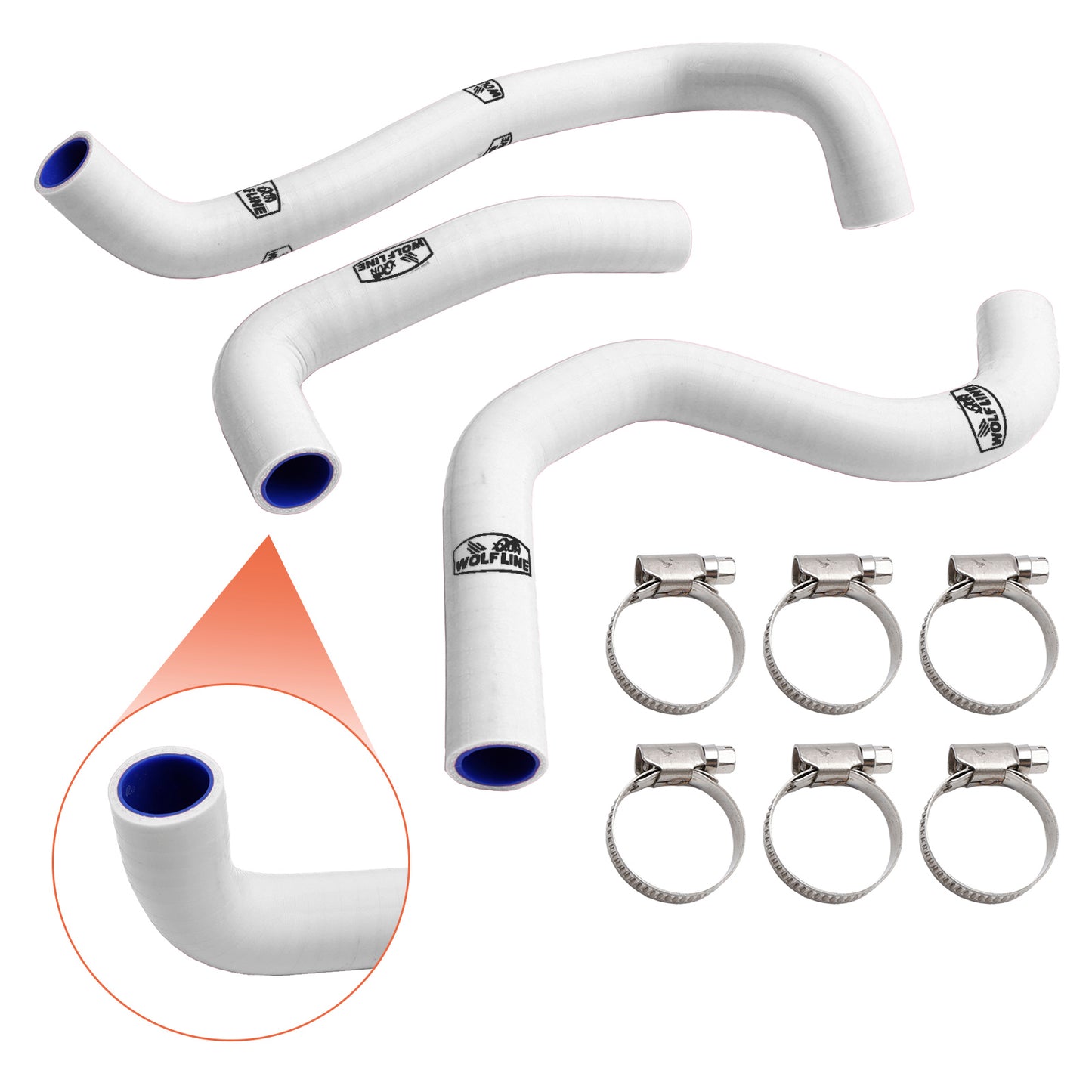 Kit tubo flessibile refrigerante radiatore in silicone per Street Triple 765 R RS 2020-2022