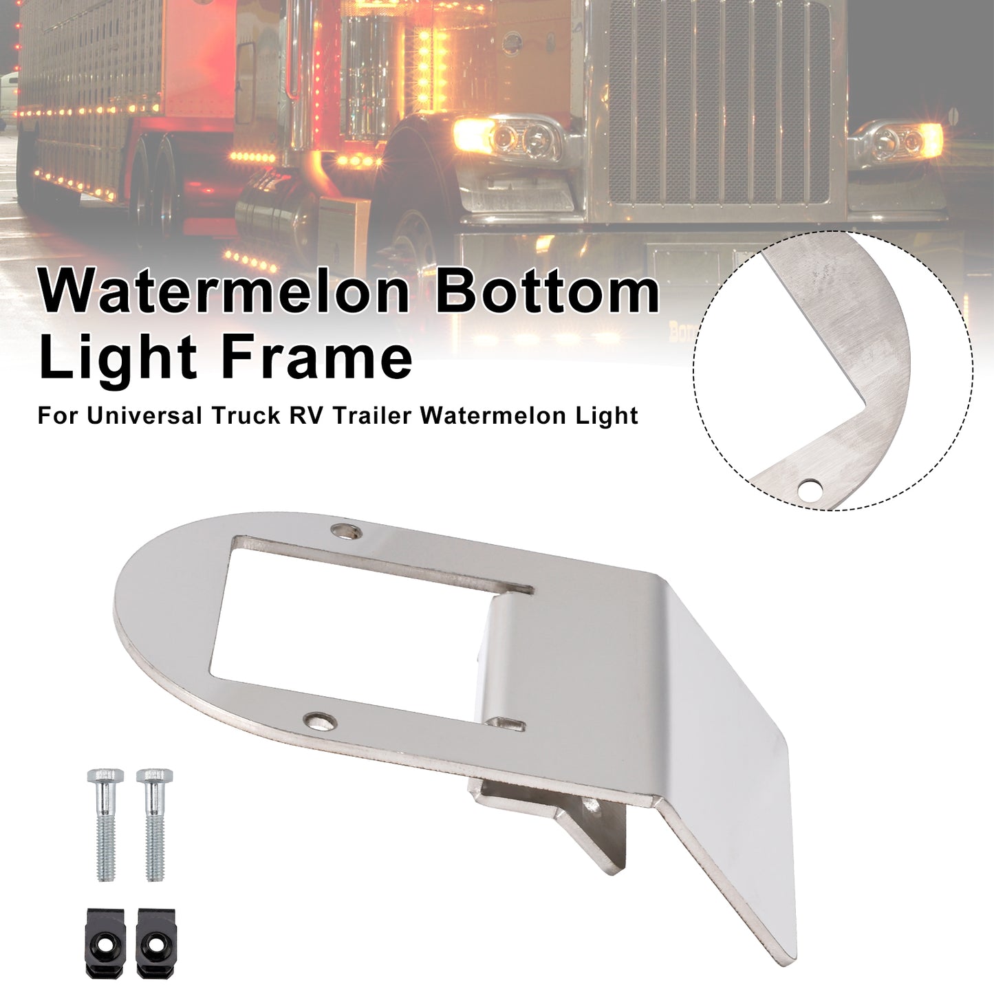 Watermelon Under Glow Frame Bracket Universal Clamp Style Mount Per Truck RV
