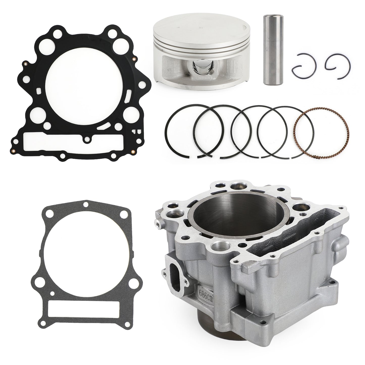 Cilindro E Pistone Kit per Yamaha YFM660 Raptor 01-05 Rhino 04-07 Grizzly 02-08
