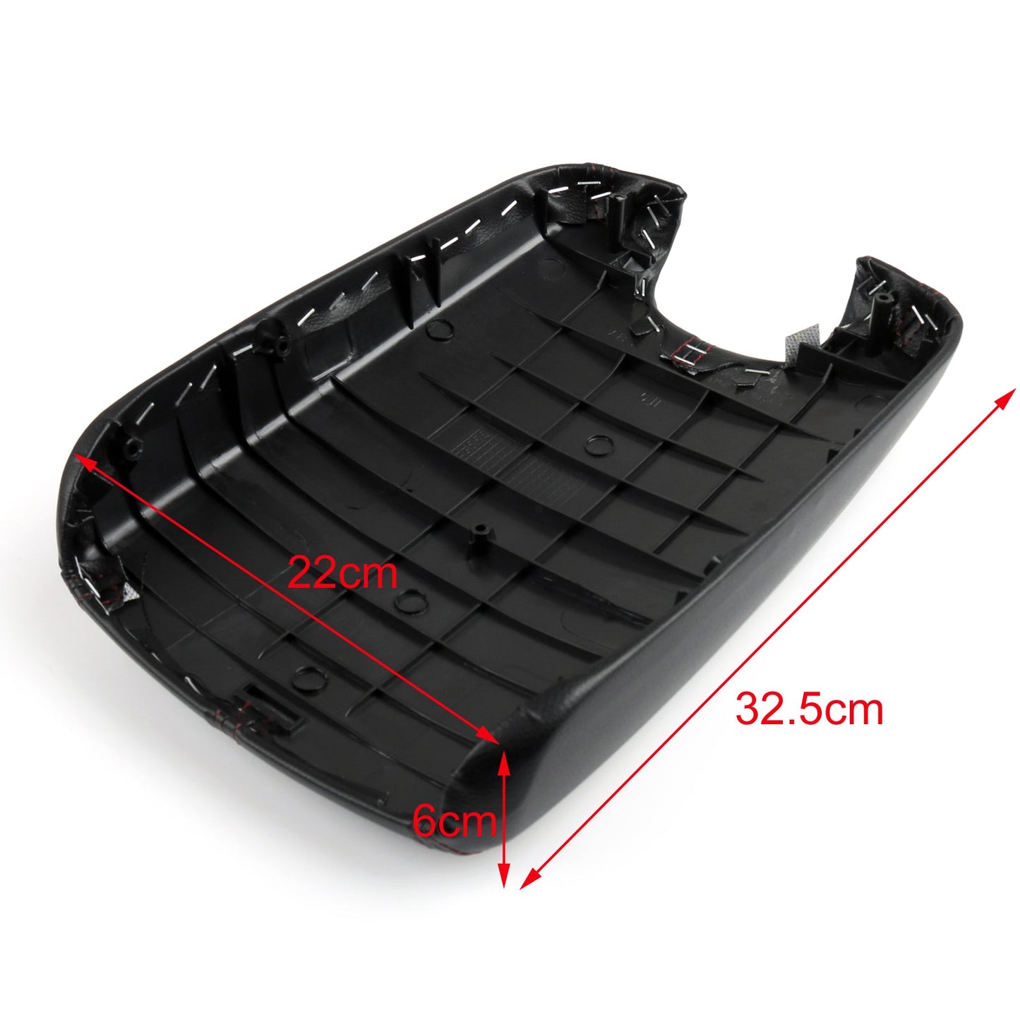 Copertura del bracciolo della console centrale in pelle Honda Accord 2008-2012, nera