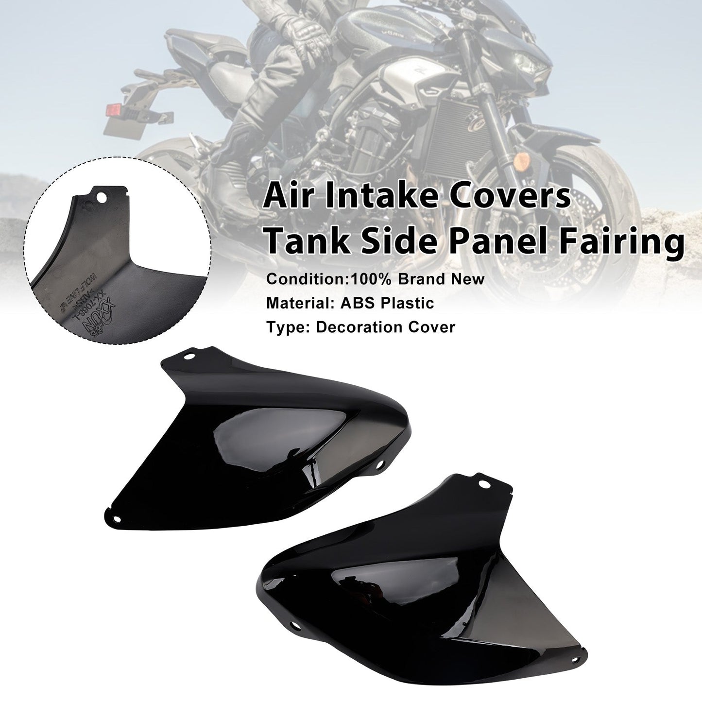 Coperture per presa d'aria, pannello laterale del serbatoio, carenatura per Kawasaki Z900 2025-2026