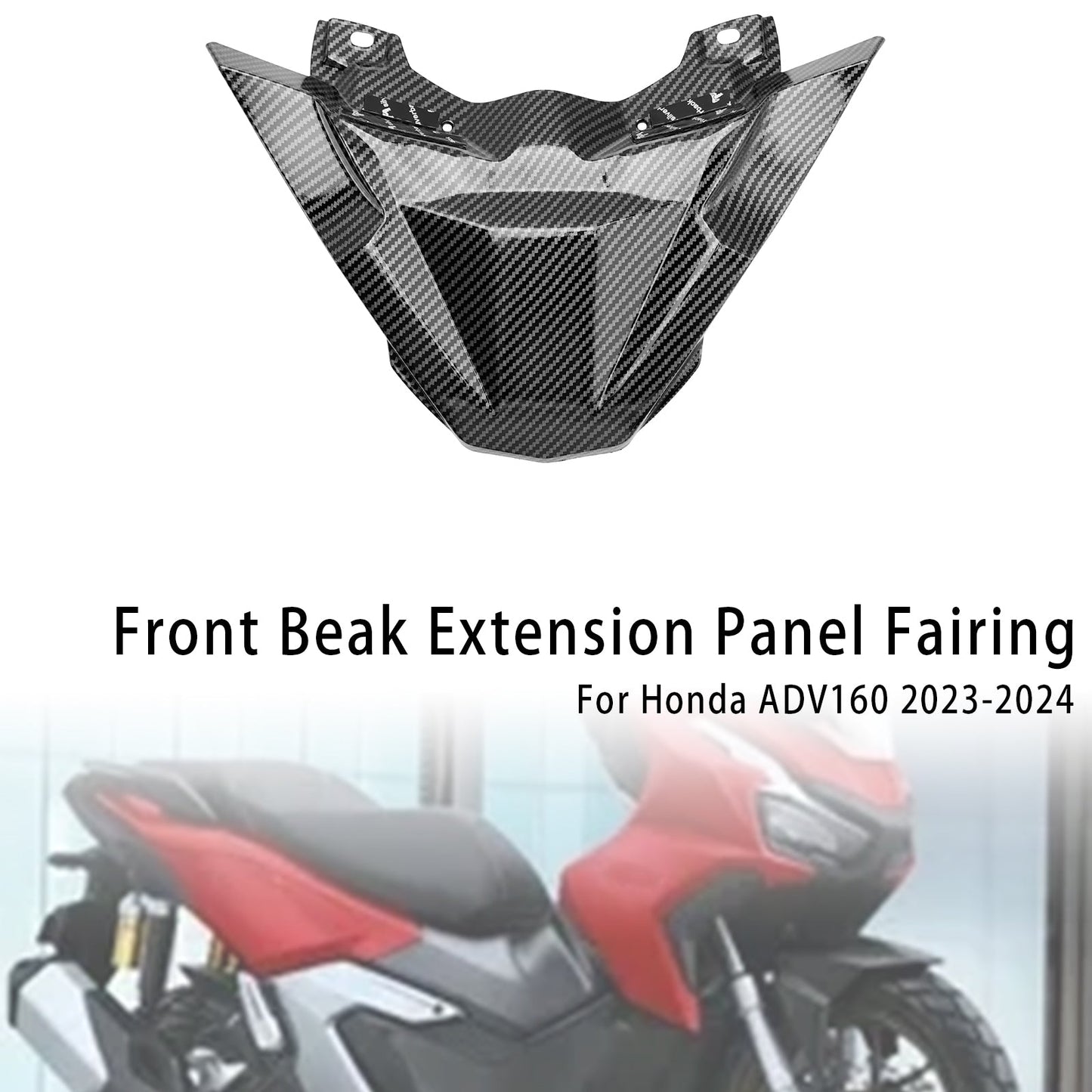 Estensione del becco anteriore Honda ADV 160 2023-2024, pannello del muso, carenatura